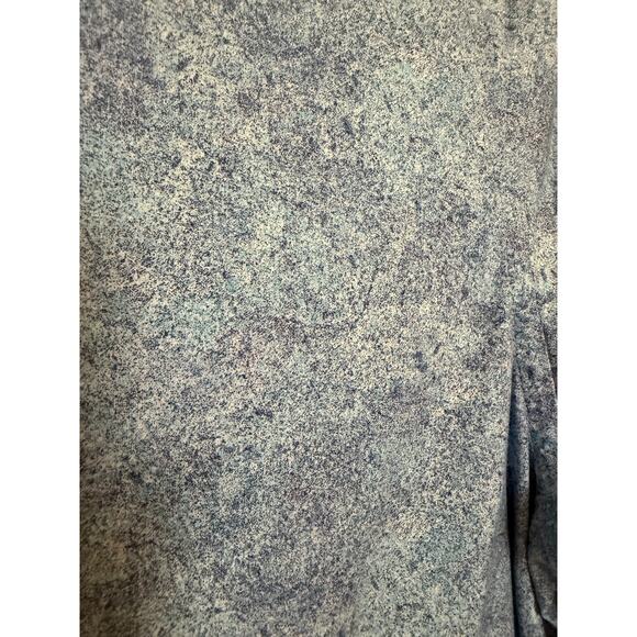 Bugatchi OoohCotton Tech Shirt Men's Small Aqua Blue Abstract 8-Way Stretch S - Picture 3 of 8